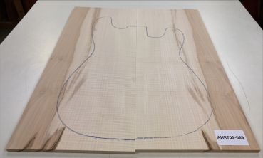 Preview: Top Ahorn, europ. leicht geriegelt, 2-tlg. Einzelstück #069